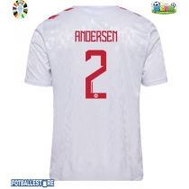 Danmark Joachim Andersen #2 Bortedrakt EM 2024 Kortermet